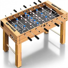 SereneLife 48in Foosball Table Height Adjustable Natural