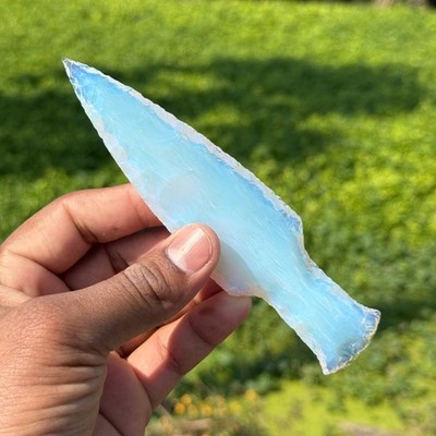 Large Opal Sword Obsidian Knife Man Handmade Knife Gemstone Knives Hand Knapped