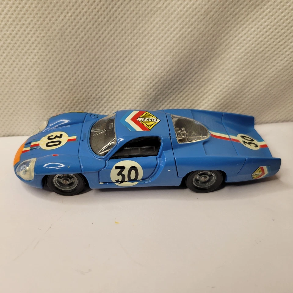 Coche de carreras fundido a presión Solido #30 ALPINE RENAULT 3L modelo #168 4/69 coche azul Foto 2 de 4