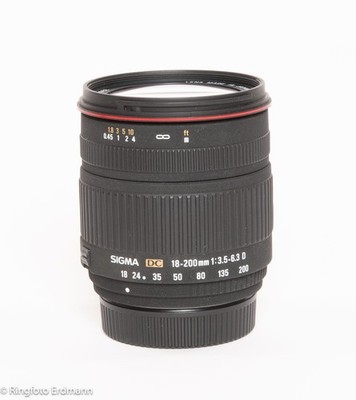 Sigma DC 18-200 mm F/3.5-6.3 Nikon AF, gebraucht, vom Fotofachhandel