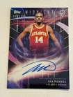 Asa Newell 2025-26 Topps Midnight #SMR-AN Twilight Stroke of Auto RC /199 Hawks