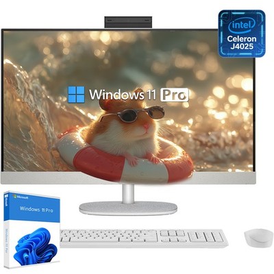 HP 21.5''FHD All-in-One Desktop Win11P Computer Intel Celeron J4025 UPTO 32GB,2TB
