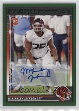 2024 Score Rookies Green Signatures McKinnley Jackson #398 Auto 1fa4