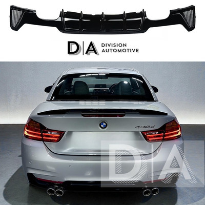 For BMW 4 Series F32 F33 F36 Rear Diffuser Quad Tip Exhaust M Performance Style