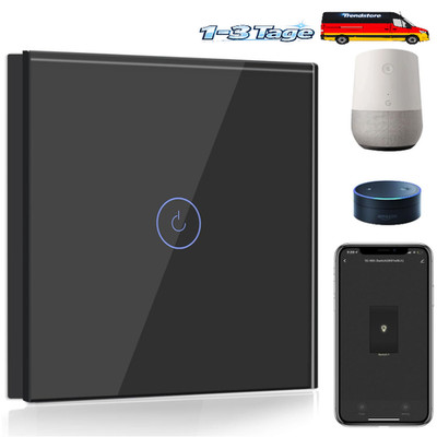 BSEED Smart Lichtschalter 1 Fach Wifi Smart Lichtschalter mit Alexa Google Home