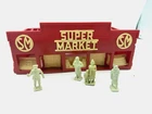Marxville Marx  Buildings Super Market  louis Marx Like  trains likePlasticville