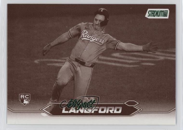2024 Topps Stadium Club Sepia Wyatt Langford #30 Rookie RC 19c6