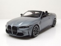 Modellino Auto Bmw M4 Cabrio 2020 Grigio Metallizzato 1:18 Minichamps