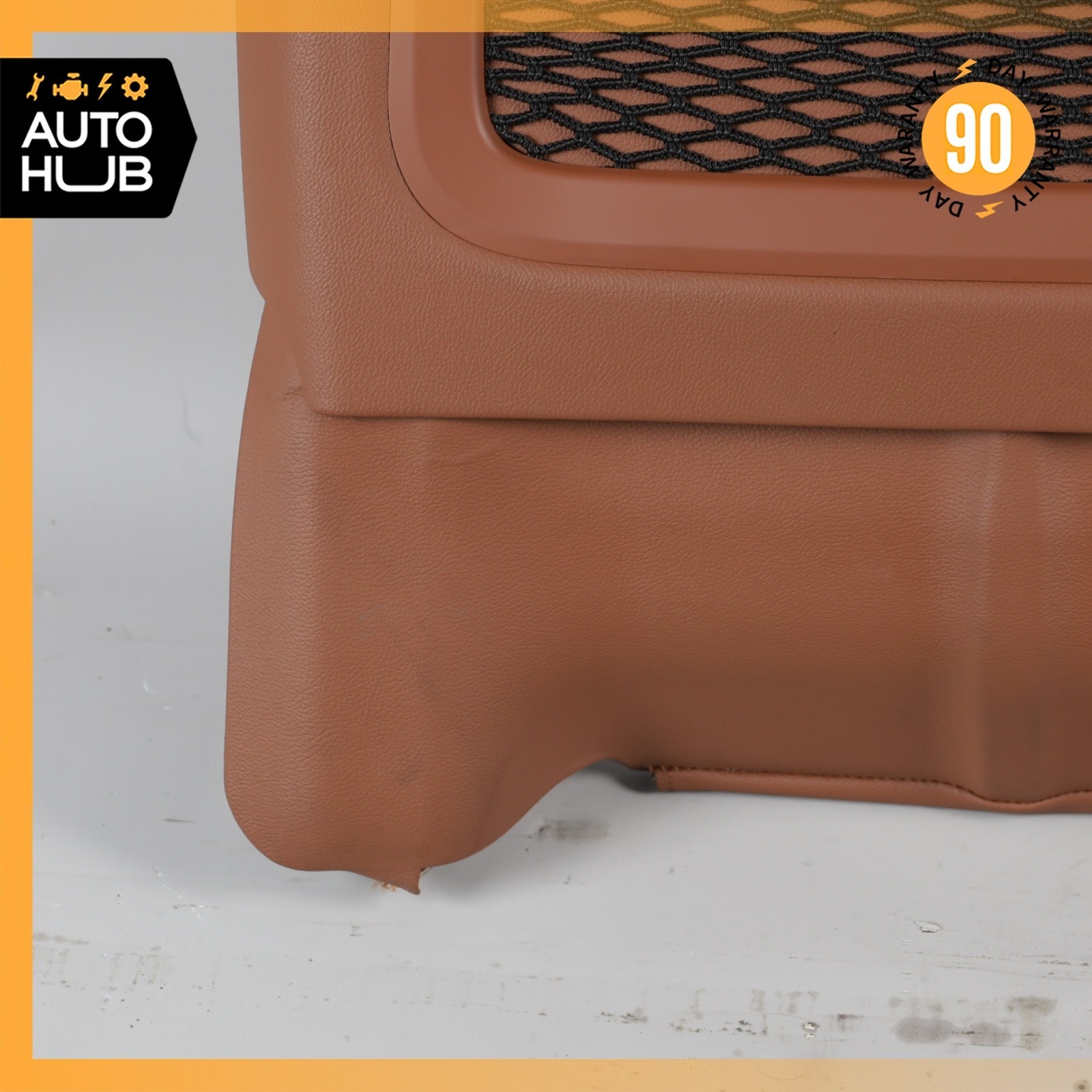 14-17 Maserati Ghibli M157 Front Left Driver Side Seat Back Cover Brown OEM 68k
