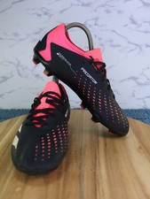 Adidas Predator Accuracy.3 Low Firm Ground Black Soccer Cleats GW4602 Kid Sz 5.5