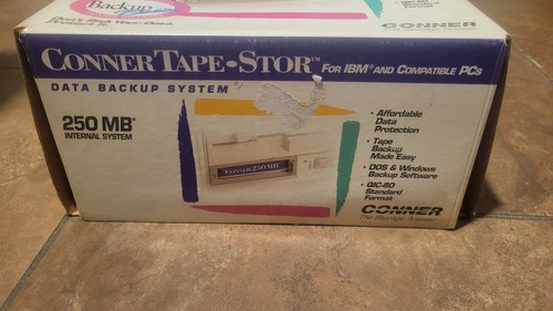 Vintage Conner Tape-Stor 250MB Tape Drive *250MB TAPE INCLUDED, TESTED WORKING* - 第 2/5 張圖片