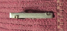Vintage Swank Silver Tone Tectured Designer CLEAN Tie Clip Bar
