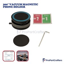 Vacuum Magnetic Phone Holder 360  - Suction Cup Car Mount With Foldable Stand