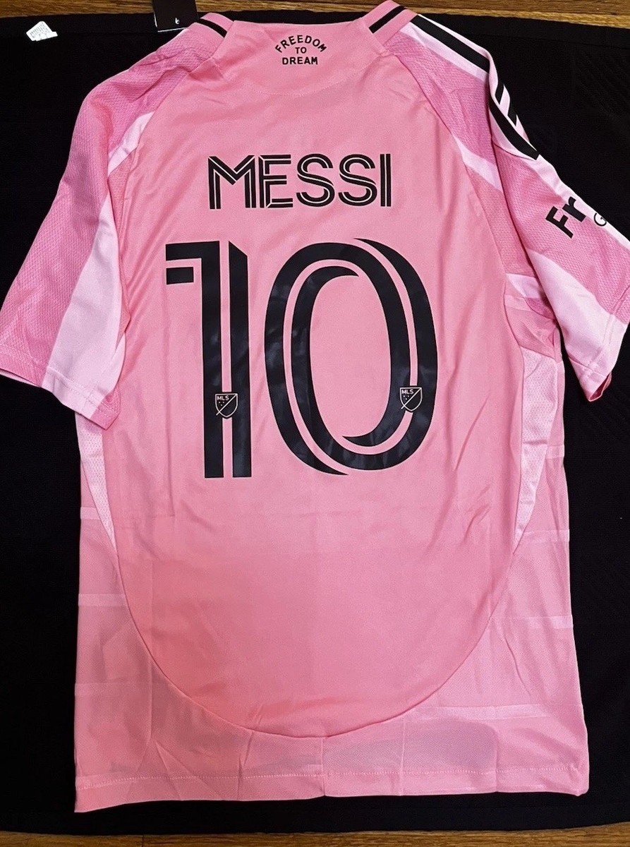 Inter Miami Messi 10 Home Jersey Soccer Football Men's M Pink 25