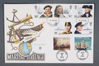 MayfairStamps Great Britain FDC 2013 Nakano Perfin Maritime Heritage US Mixed Fr