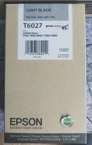 Original EPSON T6027 Light Black 110ml für Epson Stylus Pro 7800 9800 7880 9880