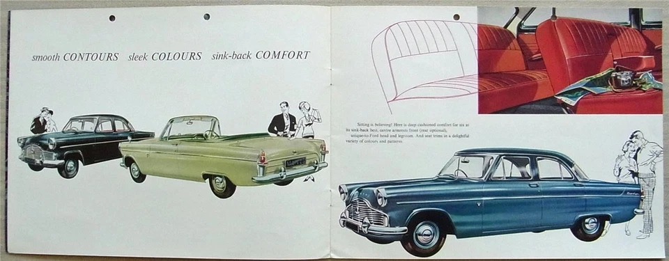 FORD ZEPHYR Inc CONVERTIBLE Car Sales Brochure 1961 #J006617/5.61 - Image 2 of 4