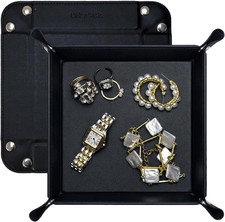 Small Valet Tray Jewelry Watch Ring Earrings Catchall Tray Entryway Nightstand B