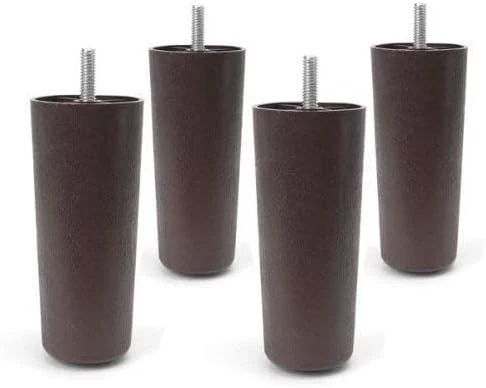 Piernas redondas para muebles Leg Daddy de 5" de HDPE, juego de 4 con placas en T Foto 3 de 4