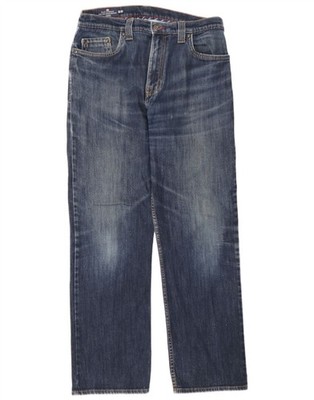 Marks & Spencer Mens Blue Harbour Straight Jeans W34 L31 Blue Cotton MP09