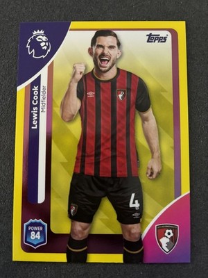 2025-26 Topps Premier League - Lewis Cook #44 Yellow Parallel - AFC Bournemouth
