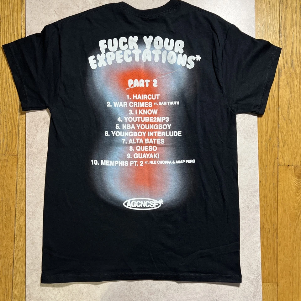 Camiseta mediana unisex AG Club AGCNCSF F**k Your Expectations Part 2 Tour ¡¡¡RARA!!!! Foto 2 de 4