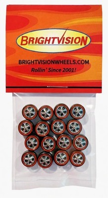 50 Brightvision Redline Wheels   50 Small Hong Kong Bright Chrome Bearing Style