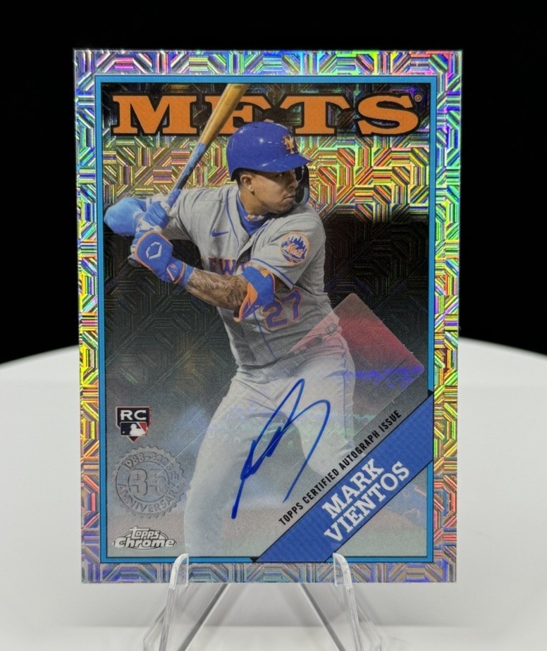 2023 Topps '88 Topps Silver Pack Chrome Series 2 Mark Vientos /299 RC AUTO METS