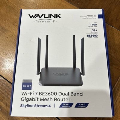 BE3600 WiFi 7 Router Gaming Router Mesh Dual Band AP/Repeater Gigabit WAN LAN