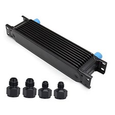 10 Row AN10 10AN Transmission Oil Cooler Kit Stacked Plate With 6AN 8AN 10 row