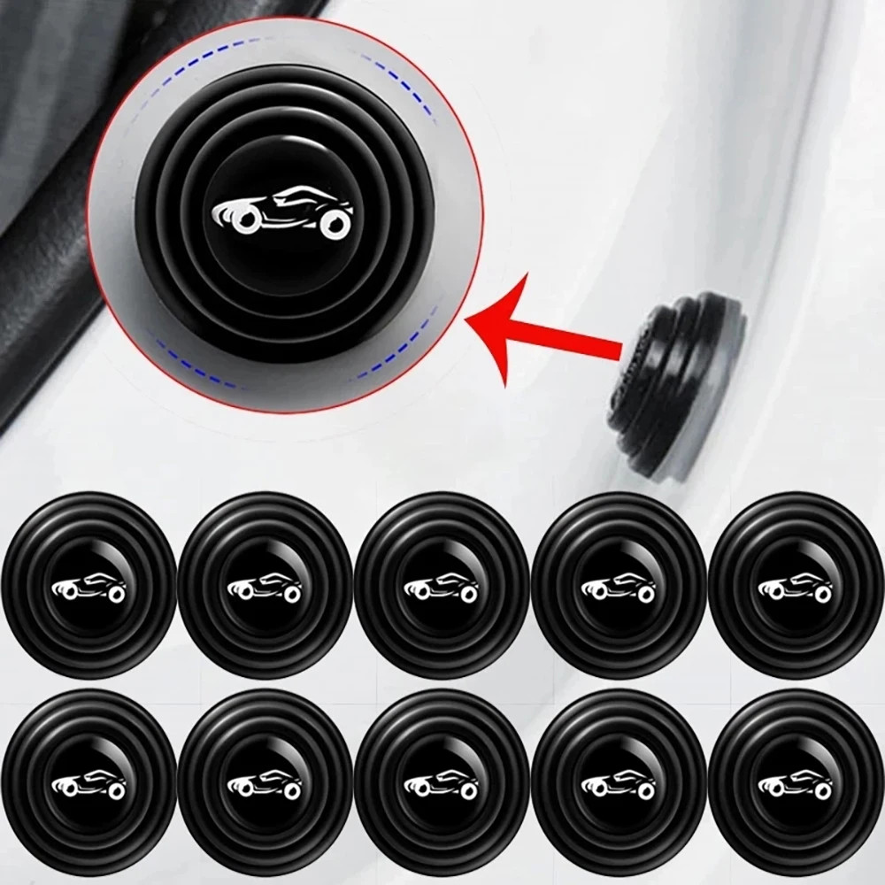 20X Car Door Anti Collision Silicone Pads Shock Absorber Sound Insulation UK view 2