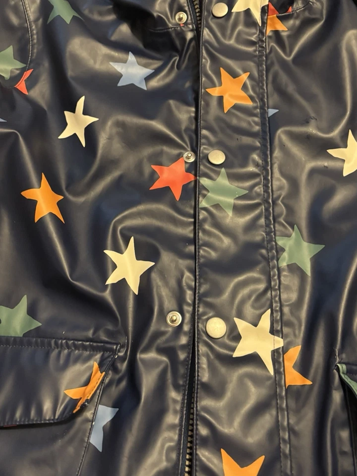 Raincoat Hanna Andersson Hood And Lined Size12 - Image 2 of 4