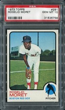 1973 Topps #291 Rogelio Moret Red Sox PSA 10 GEM-MT 31836758 