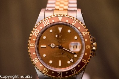 Rolex GMT-Master II 16713  Root Beer  /  Tiger Eye  Stahl/18k Gold 5 Reihen