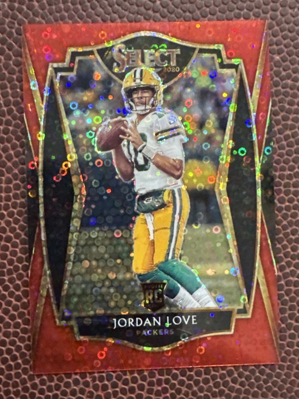 2020 Panini Select Premier Level Jordan Love #147 Red Disco Prizm /49 Rookie RC