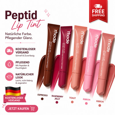 Rhode Peptide Lip Tint Kollektion   Espresso, Ribbon, Toast & Himbeer-Gelee