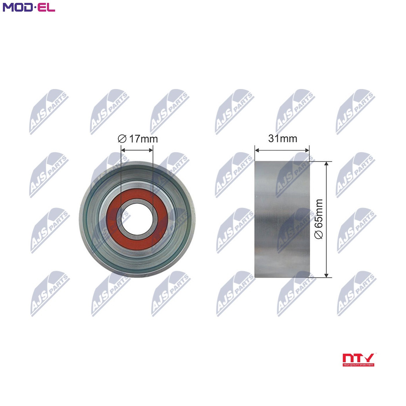 V-belt tensioner pulley RNK-HY-001 NTY for HYUNDAI KIA - Image 9