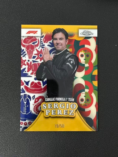 2026 Topps Chrome F1 Sergio Perez Austin to Mexico City 19/50 Gold #ATM- 21 SCG