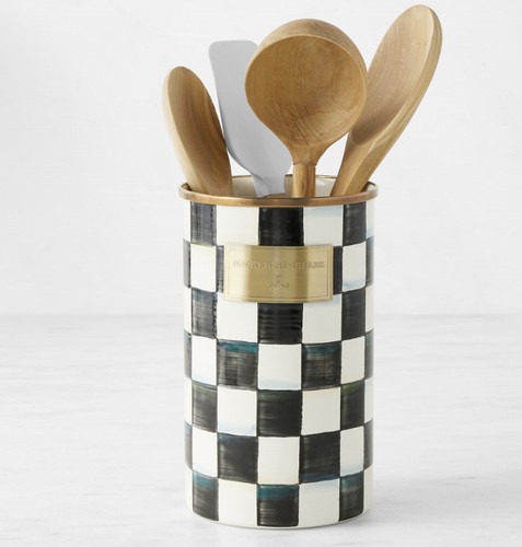 MacKenzie-Childs Courtly Check Utensil Holder