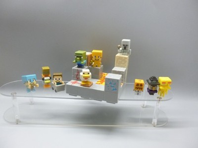 Konvolut Minecraft Environment Biome Set Piston Push mit Mini Figuren Schneemann