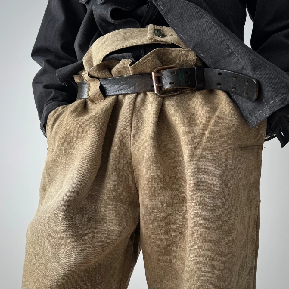 1960s Vintage Workwear Soviet Union USSR Work Welders Pants - Image 2 of 4