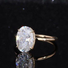 2ct Oval Moissanite engagement ring. Bought new, did not use.