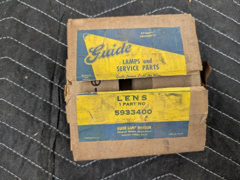 NOS 1942 1948 GM Fog Light Lens 4 5/8" Chevrolet Oldsmobile Pontiac 1946 1947 - Image 2 of 4