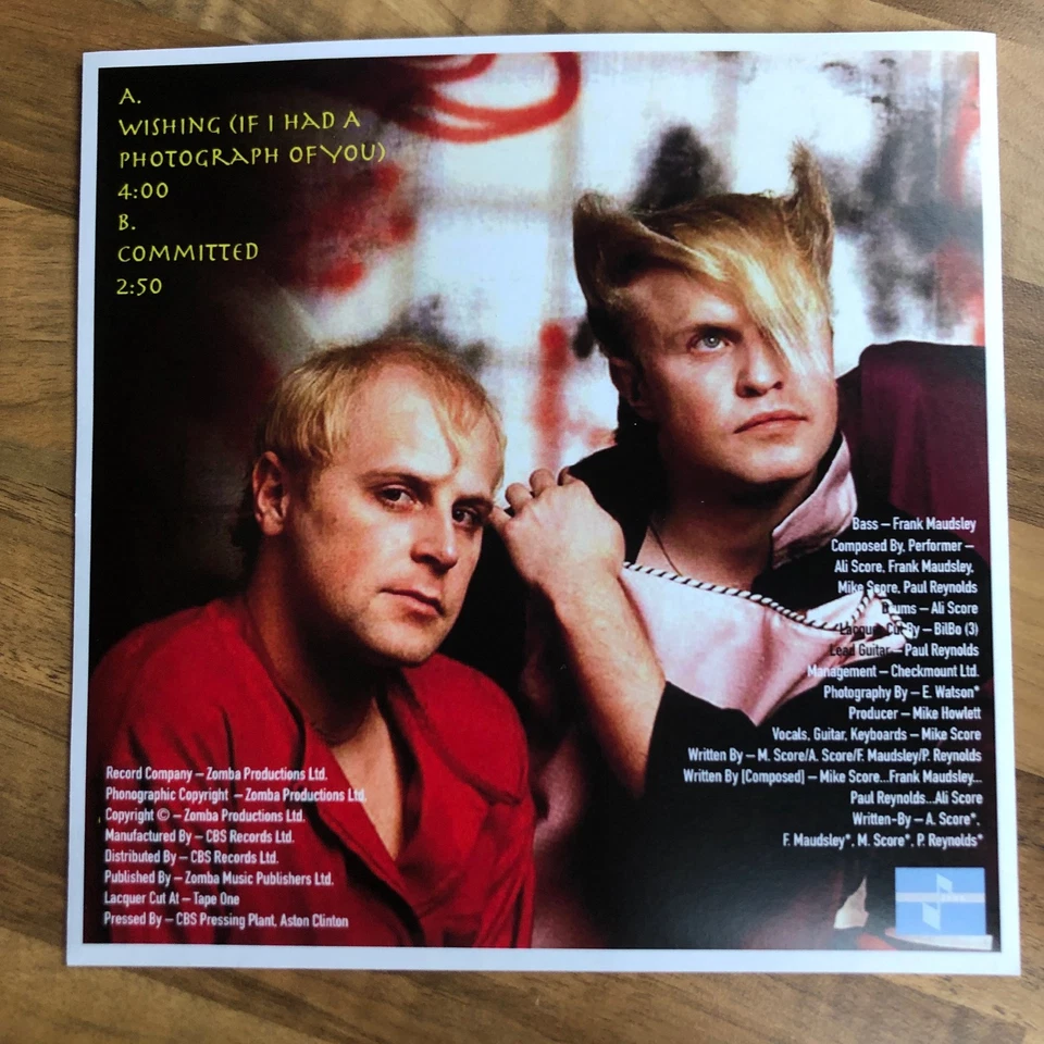 A FLOCK OF SEAGULLS Wishing 45 7" Vinyl Single record with unique Sleeve - Image 2 of 4