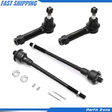 Front Inner Outer Tie Rods Kit For Chevy Silverado Gmc Sierra 1500 Tahoe Yukon