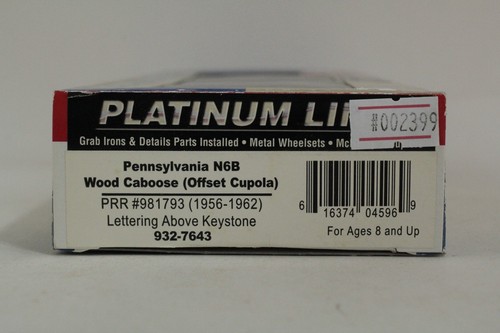 Walthers escala HO Pennsylvania PRR #981793 N6B madera offset cúpula caboose | Condition: Used