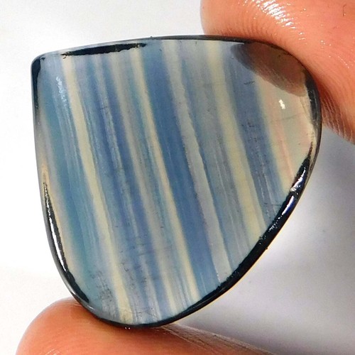 48,95 cts. Piedra preciosa suelta cabujón pera fluorita única 100 % natural - Imagen 2 de 3