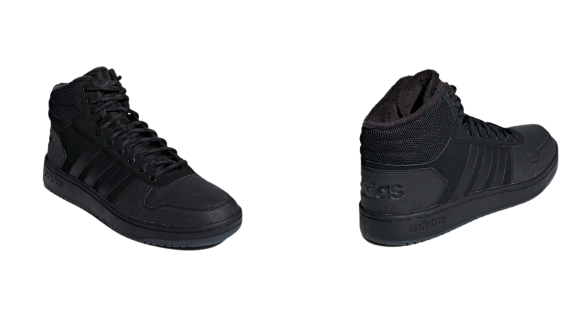 Black B44621 Adidas Hoops Mid Mens Trainers Boots B44621 ~RRP £60