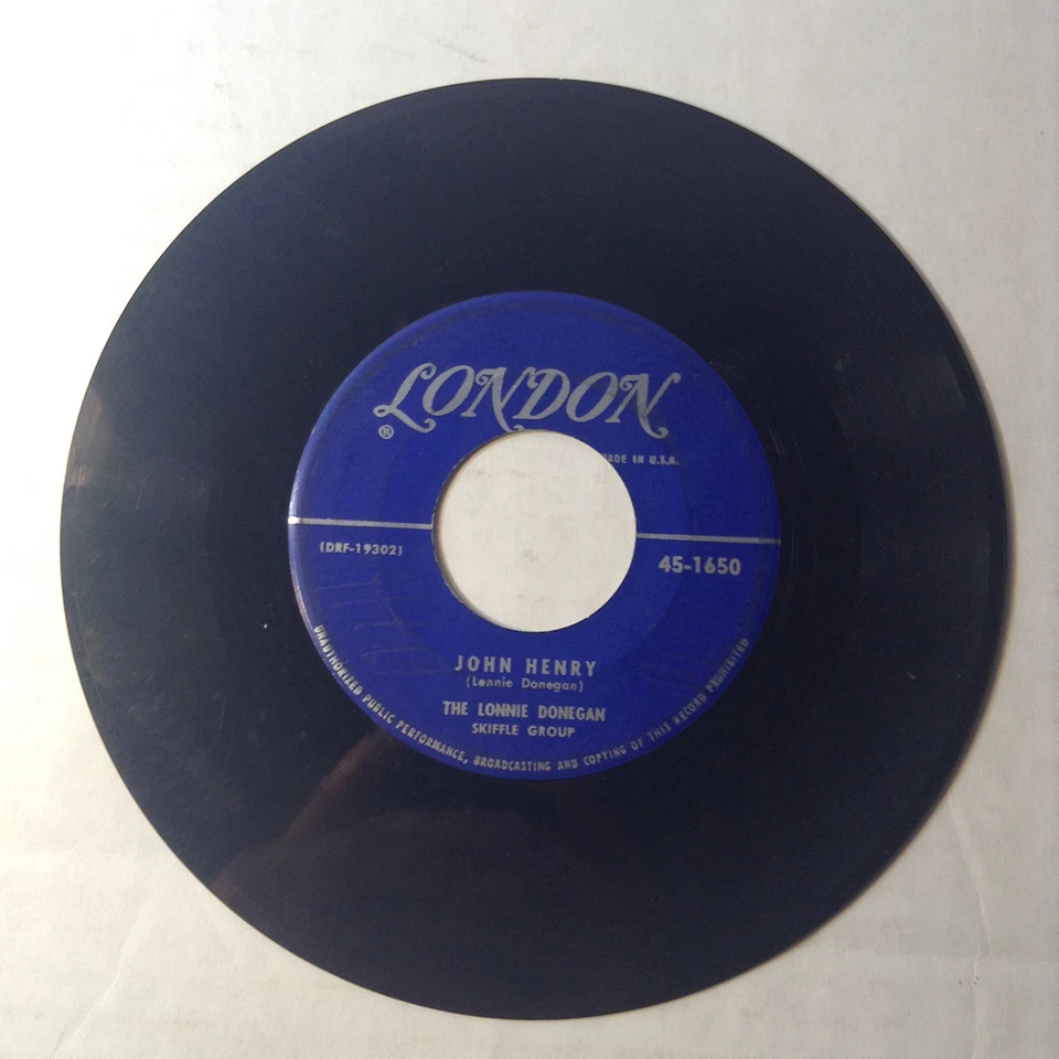 Lonnie Donegan Skiffle Group 45 Rock Island Line/John Henry 1956 uk folk VG++ 7" - Image 4 of 4