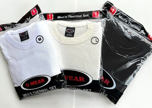 Men's Mens Thermal Underwear Set 2PC Piece Top Bottom Long John Waffle Sm-4XL - 第 1/20 張圖片